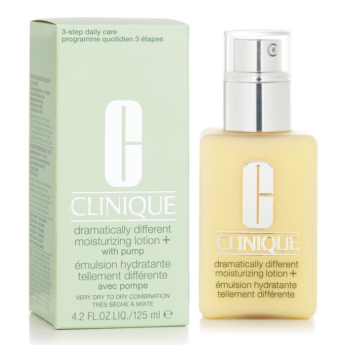 Clinique Dramatically Different Lotion Hydratante+ - Pour peau très sèche à sèche mixte (avec pompe) 125ml/4.2oz