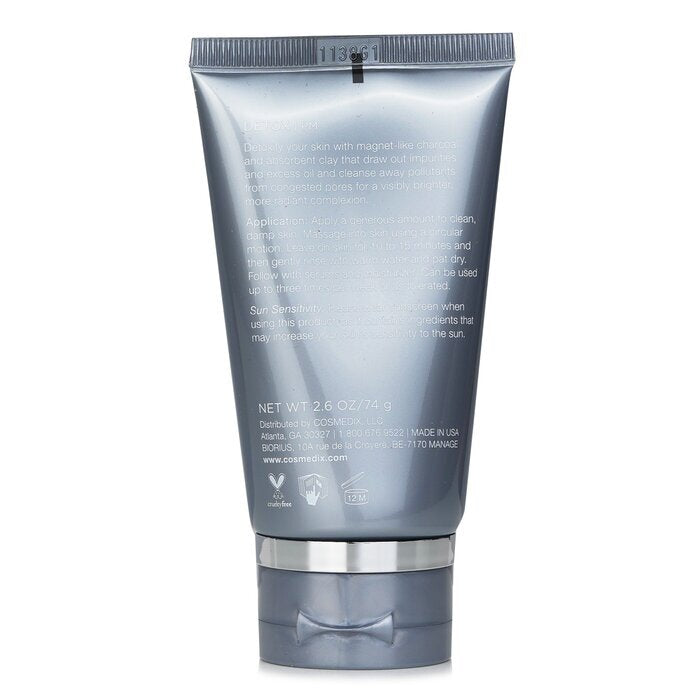 CosMedix Masque Détox au Charbon Activé 74g/2.6oz