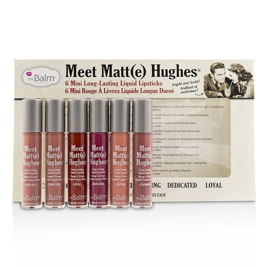 TheBalm Meet Matt(e) Hughes 6 Mini Long Lasting Liquid Lipsticks Kit - Vol.1 6x1.2ml