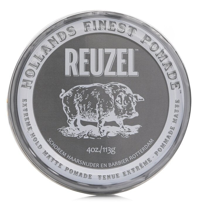 Reuzel Extreme Hold Matte Pomade (Extreme Hold, No Shine, Water Soluble) 113g