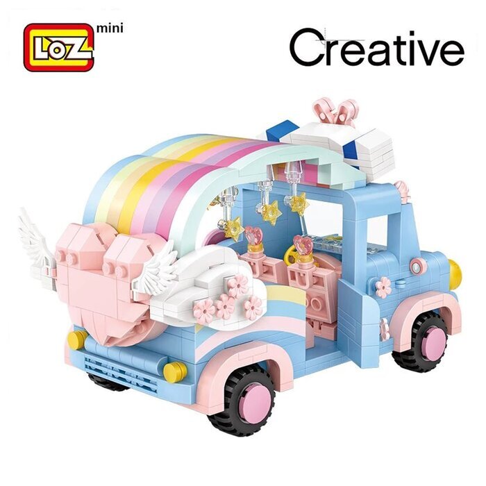 LOZ Creator - Rainbow Car Building Bricks Set 20 x 15 x 8cm