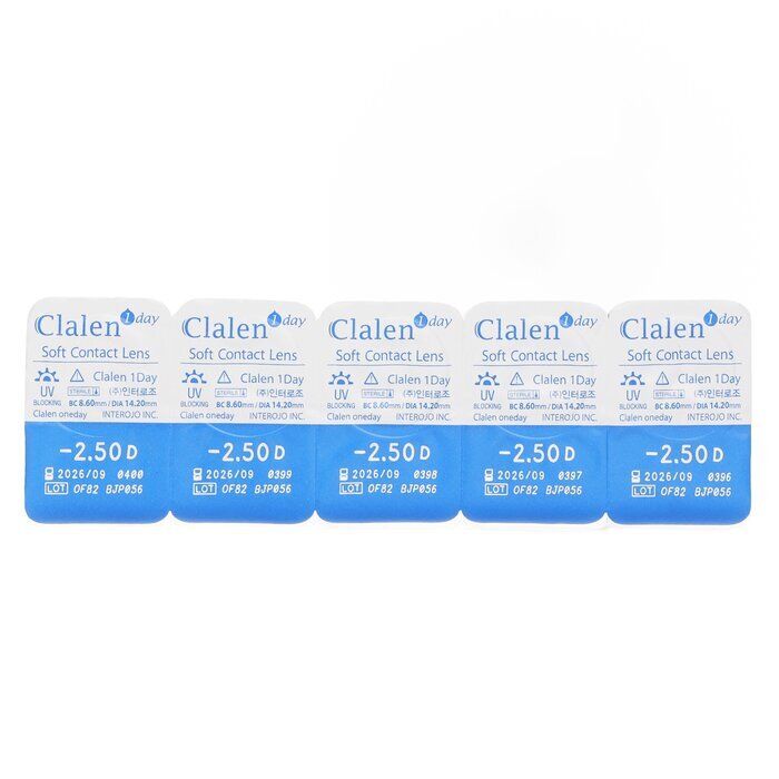 Clalen 1Day Soft Contact Lens -2.50 5cps x 1 strip