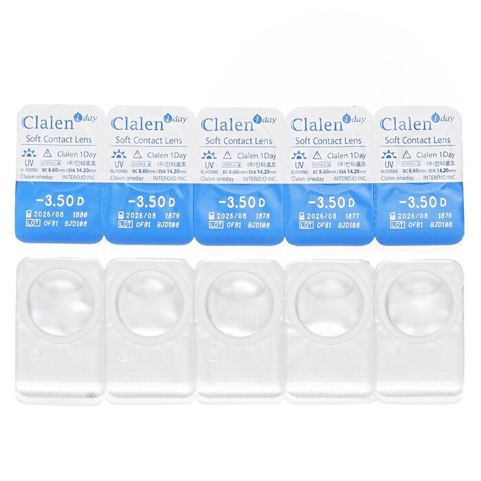 Clalen 1Day Soft Contact Lens -3.50 5pcs x 1 strip