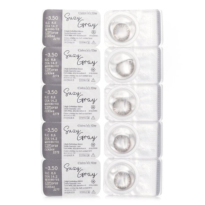Clalen Iris 1Day Suzy Gray -3.50 5pcs x 1 strip