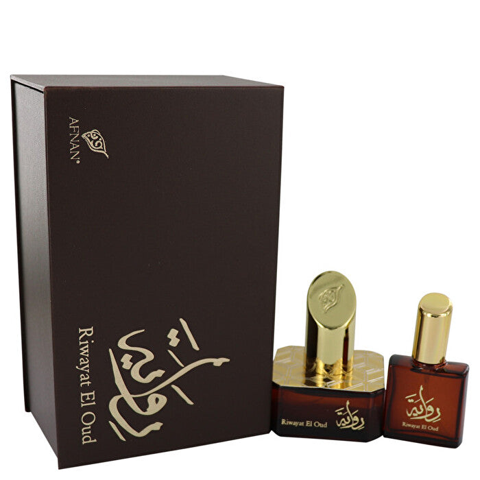 Afnan Riwayat El Oud Eau De Parfum Spray + Free Travel Eau De Parfum Spray 1.7 oz 50ml/1.7oz