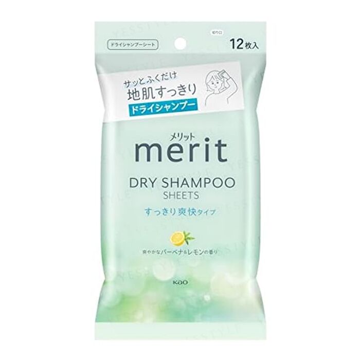 Merit Day+ Dry Shampoo Sheets - Verbena & Lemon - 12 pcs