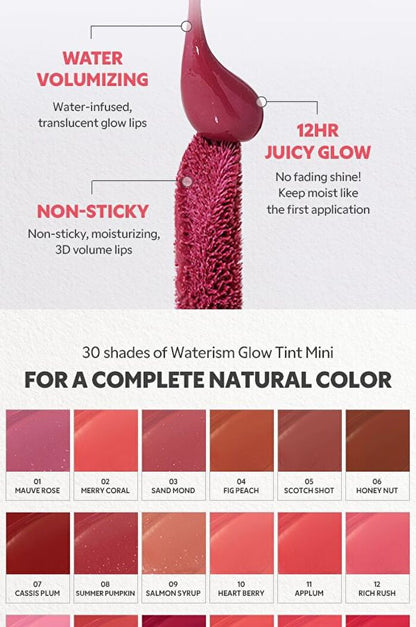 TIRTIR Mini Waterism Glow Tint -  18 Cherrid 1.8g