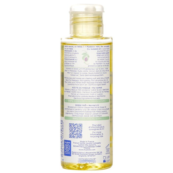 Mustela Baby Oil (For Normal Skin) 100ml