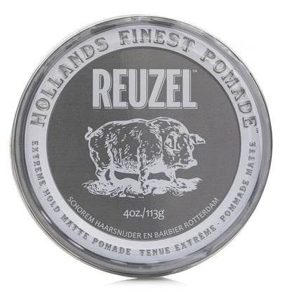 Reuzel Extreme Hold Matte Pomade (Extreme Hold, No Shine, Water Soluble) 113g