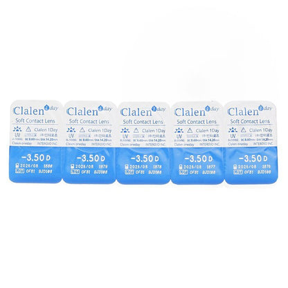 Clalen 1Day Soft Contact Lens -3.50 5pcs x 1 strip