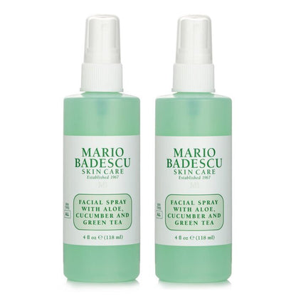 Mario Badescu 【1+1 Set】Facial Spray With Aloe, Cucumber And Green Tea - For All Skin Types 118ml x2