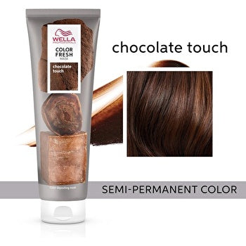 Wella Professional Color Fresh Mask Temporary Color Refresh Treatment Semi-Permanent Hair Dye Hair Gloss Treatment for Copper Hair Chocolate Touch